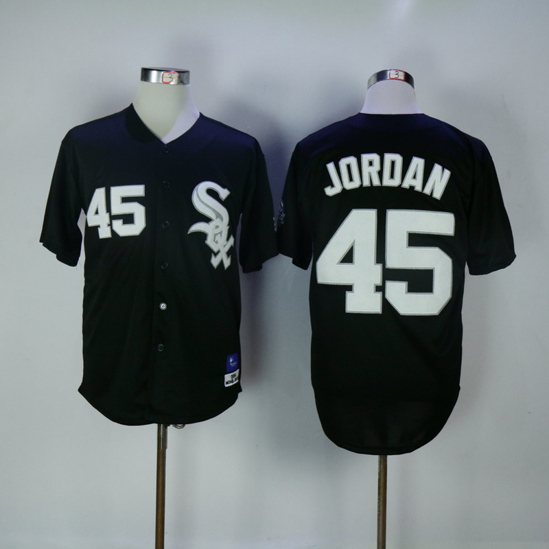 2017 MLB Chicago White Sox #45 Jordan Black Throwback Jerseys->milwaukee brewers->MLB Jersey